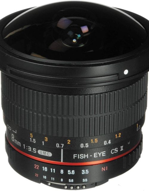 Rokinon 8mm f/3.5 HD Fisheye Lens